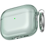 AhaStyle transparentný obal s karabínou pre AirPods Pro 3 - zelený