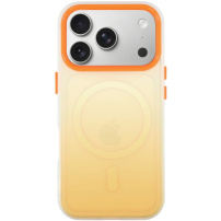 Ochranný kryt s farebným prechodom a MagSafe pre iPhone 17 Pro - oranžový