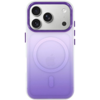 Ochranný kryt s farebným prechodom a MagSafe pre iPhone 17 Pro Max - fialový