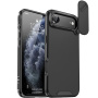 Matný kryt s posuvnou krytkou kamery pre iPhone Air - čierny