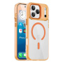 Transparentný kryt s farebným rámčekom a MagSafe pre iPhone 17 Pro Max - oranžový