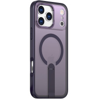 Kryt s výklopným stojánkom a MagSafe pre iPhone 17 Pro - tmavofialový