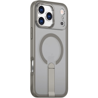 Kryt s výklopným stojánkom a MagSafe pre iPhone 17 Pro Max - sivý