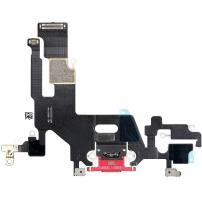 Nabíjací a audio flex konektor pre Apple iPhone 11 - červená