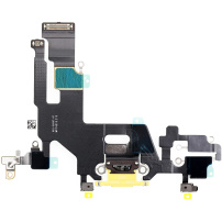 Nabíjací a audio flex konektor pre Apple iPhone 11 - žltá