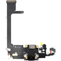 Nabíjací a audio flex konektor pre Apple iPhone 11 Pro - čierna