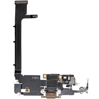 Nabíjací a audio flex konektor pre Apple iPhone 11 Pro Max - zlatá
