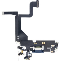Nabíjací a audio flex konektor pre Apple iPhone 13 Pro - modrá