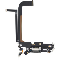 Nabíjací a audio flex konektor pre Apple iPhone 13 Pro Max - čierna