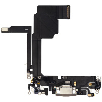 Nabíjací a audio flex konektor pre iPhone 15 Pro - prírodný titán