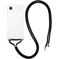 Transparentný kryt so šnúrkou pre iPhone Air - čierny