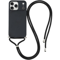 Ochranný kryt so šnúrkou pre iPhone 17 Pro - čierny