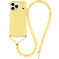 Ochranný kryt so šnúrkou pre iPhone 17 Pro Max - žltý