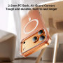 JOYROOM Skin Feel matný transparentný kryt s MagSafe pre iPhone 17 - číry