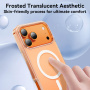 JOYROOM Skin Feel matný transparentný kryt s MagSafe pre iPhone 17 - číry