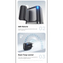 ESSAGER ES-CD53 rýchlonabíjací adaptér s portom USB-C - 20W - čierny