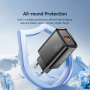 ESSAGER ES-CD60 rýchlonabíjací adaptér s portom USB-A - 45W - biely