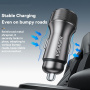 ESSAGER ES-CC21 autonabíjačka s portmi USB-C / USB-A - 45W - čierna