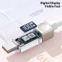 ESSAGER Crystal Clear opletený nabíjací a dátový kábel - USB-A na USB-C - 1 m - hnedý