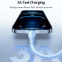 JOYROOM S-A59 nabíjací a dátový kábel - USB-A na Lightning - 1,2 m - modrý