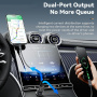 ESSAGER ES-CC24 autonabíjačka s portmi USB-C / USB-A - 30W - čierna