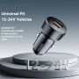 ESSAGER ES-CC24 autonabíjačka s portmi USB-C / USB-A - 30W - čierna