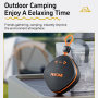 WEKOME WD-07 bezdrôtový Bluetooth reproduktor - oranžovočierny