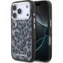 Karl Lagerfeld IML Leopard kryt s MagSafe pre iPhone 17 Pro - šedý