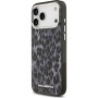 Karl Lagerfeld IML Leopard kryt s MagSafe pre iPhone 17 Pro Max - šedý