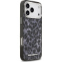 Karl Lagerfeld IML Leopard kryt s MagSafe pre iPhone 17 Pro Max - šedý