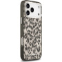 Karl Lagerfeld IML Leopard kryt s MagSafe pre iPhone 17 Pro Max - hnedý