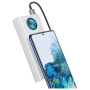Baseus Amblight powerbanka s portami USB-C / 4x USB-A - 30 000 mAh - biela