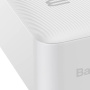 Baseus Bipow powerbanka s portami USB-C / 2x USB-A - 30 000 mAh - biela