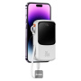 Baseus QPow Pro powerbanka s integrovaným káblom Lightning a portami USB-C / USB-A - 10 000 mAh - biela