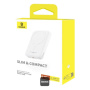 Baseus Magnetic Mini Air bezdrôtová MagSafe powerbanka s portom USB-C - 6 000 mAh - biela