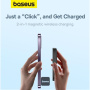 Baseus Magnetic Mini Air bezdrôtová MagSafe powerbanka s portom USB-C - 6 000 mAh - čierna