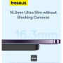 Baseus Magnetic Mini Air bezdrôtová MagSafe powerbanka s portom USB-C - 6 000 mAh - čierna