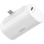 Baseus Kompaktná powerbanka s integrovaným konektorom USB-C a portom USB-C - 5 000 mAh - biela