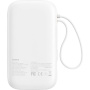 Baseus Qpow2 powerbanka s integrovanými kabely USB-C a porty USB-C / USB-A - 20 000 mAh - bílá