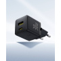 Baseus Palm nabíjací adaptér s portami USB-C / USB-A - 30W - čierny