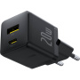 Baseus Palm nabíjací adaptér s portami USB-C / USB-A - 20W - čierny