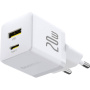 Baseus Vreckový nabíjací adaptér s portami USB-C / USB-A - 20W - biely