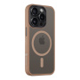 Tactical Hyperstealth transparentný kryt s MagSafe pre iPhone 15 Pro - hnedý