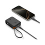 Spigen Essential powerbanka s integrovaným káblom USB-C a portami USB-C / USB-A - 10 000 mAh - čierna