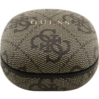 Guess 4G písané logo bezdrôtové slúchadlá - hnedá