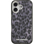 Karl Lagerfeld IML Leopard kryt s MagSafe pre iPhone 17 - šedý