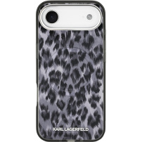 Karl Lagerfeld IML Leopard kryt s MagSafe pre iPhone Air - šedý