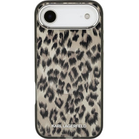 Karl Lagerfeld IML Leopard kryt s MagSafe pre iPhone Air - hnedý