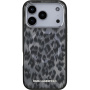 Karl Lagerfeld IML Leopard kryt s MagSafe pre iPhone 17 Pro Max - šedý