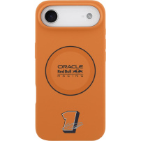 Oracle Red Bull Racing Modrý krúžok silikónový kryt s MagSafe pre iPhone Air - oranžový